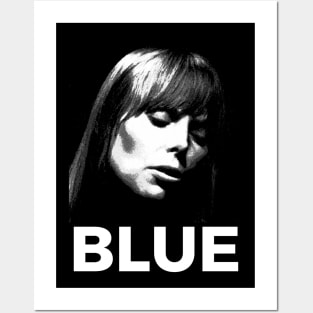 Blue Vintage Posters and Art